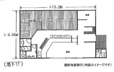 近江八幡市のテナントイメージ 貸店舗( 近江八幡市桜宮町 飲食店居抜き)