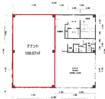 栗東市のテナントイメージ  貸店舗（ 安養寺テナント）
