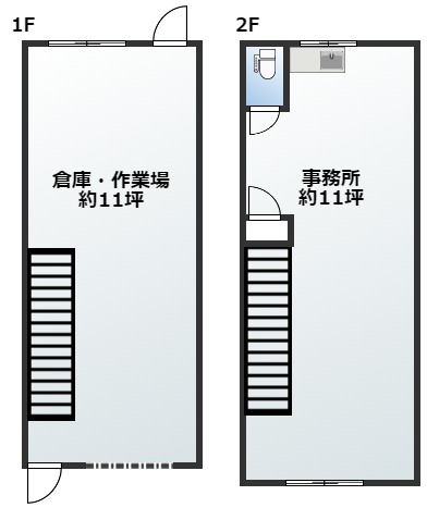 栗東市のテナントイメージ  貸事務所・倉庫（ 栗東市川辺　築浅☆2階建て事務所兼倉庫・作業場）