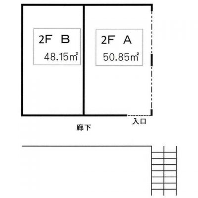 野洲市のテナントイメージ  貸店舗・事務所（ 野洲駅から徒歩5分！2F 貸店舗・事務所）